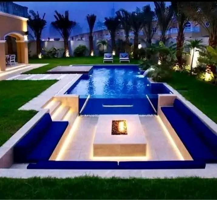Luxury pool with deck